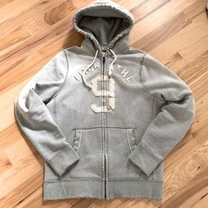 Abercrombie and Fitch men hoodie grey size xxl